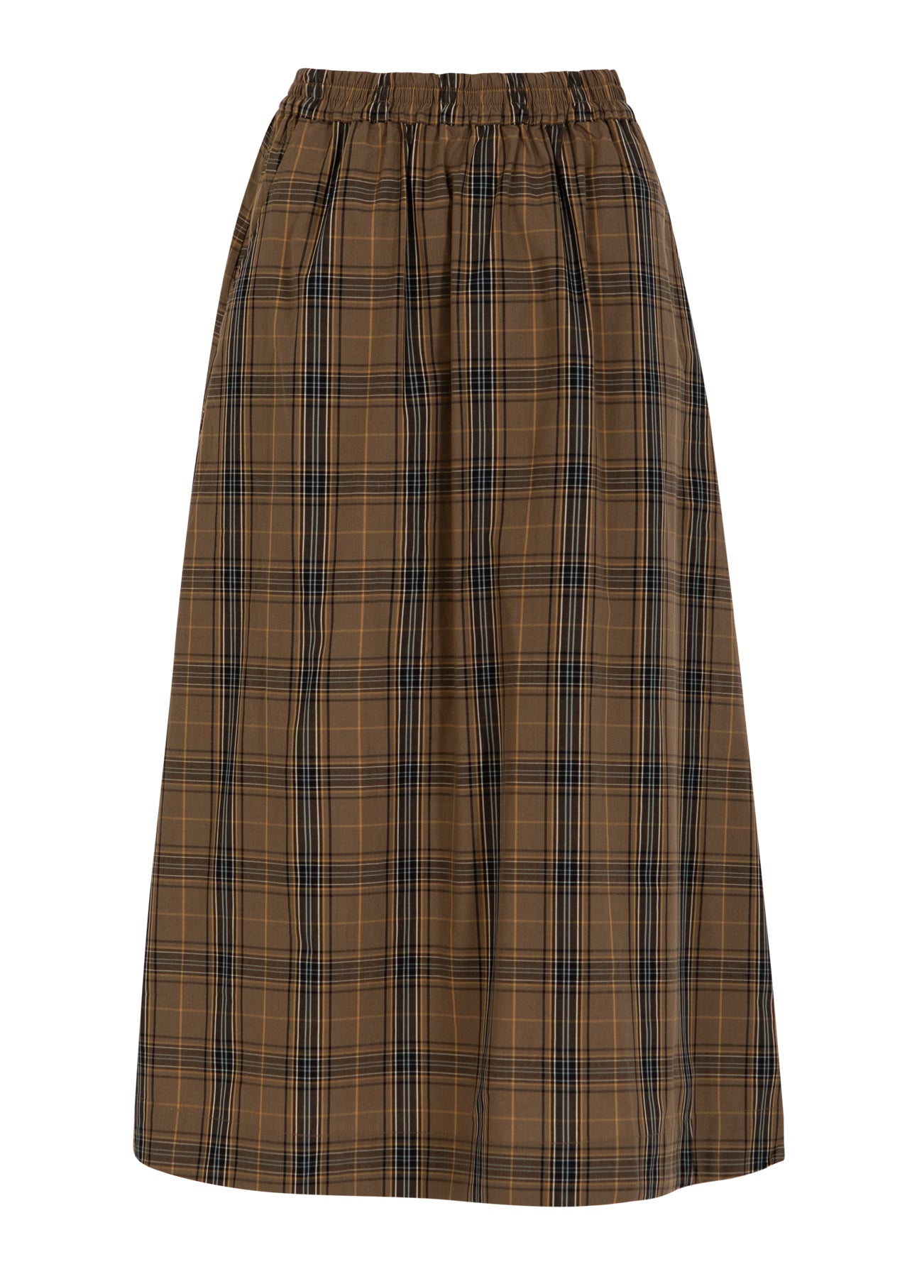CC Heart CC HEART ALIA LANG NEDERDEL Skirt Golden brown check - 793
