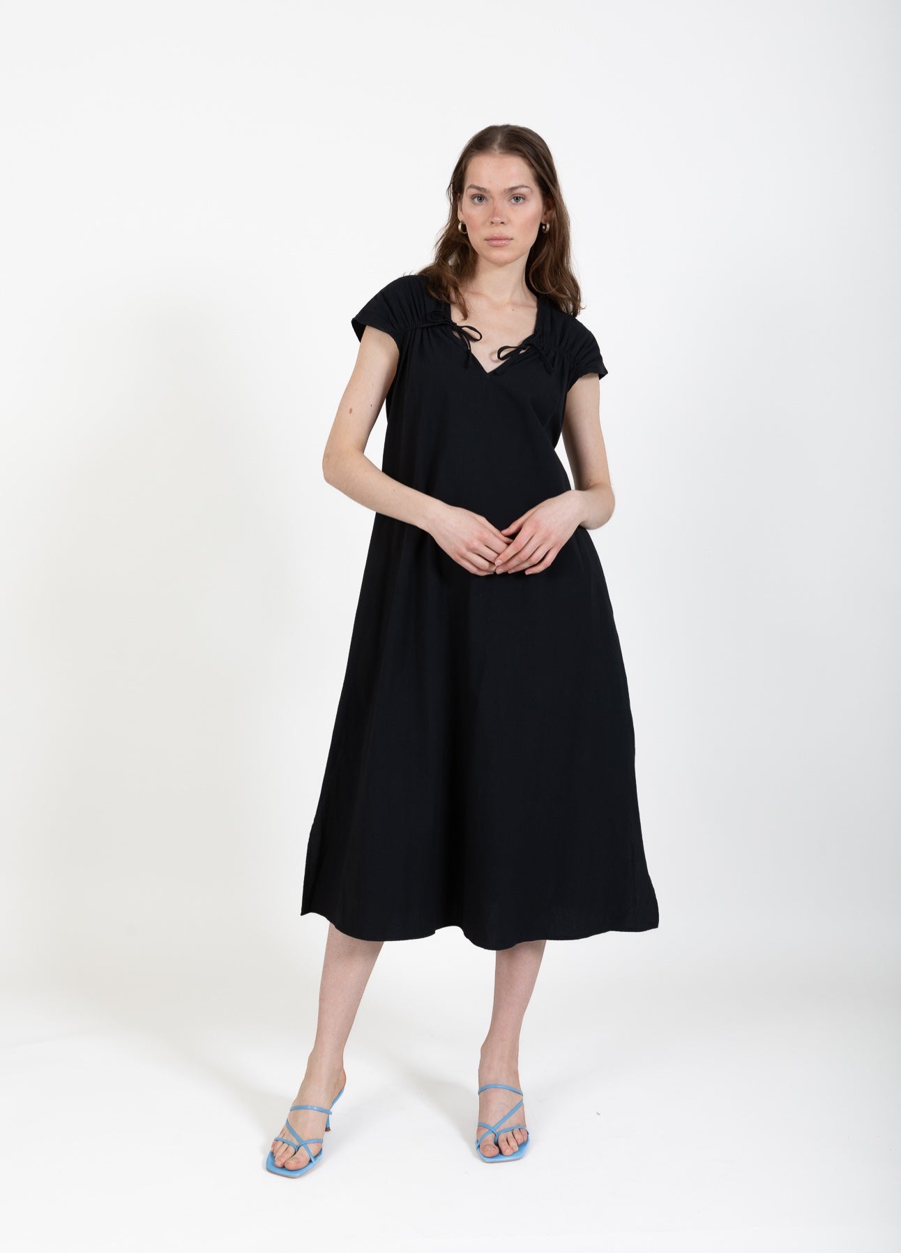 CC Heart CC HEART ALIZA KJOLE MED RYNK Kjole Black - 100