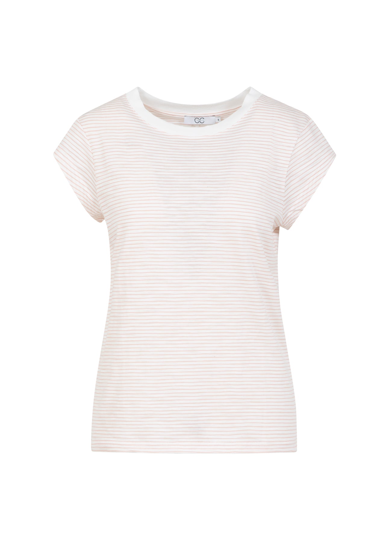 CC Heart CC HEART ELLEN STRIBET KORTÆRMET T-SHIRT T-Shirt Rose stripe - 646