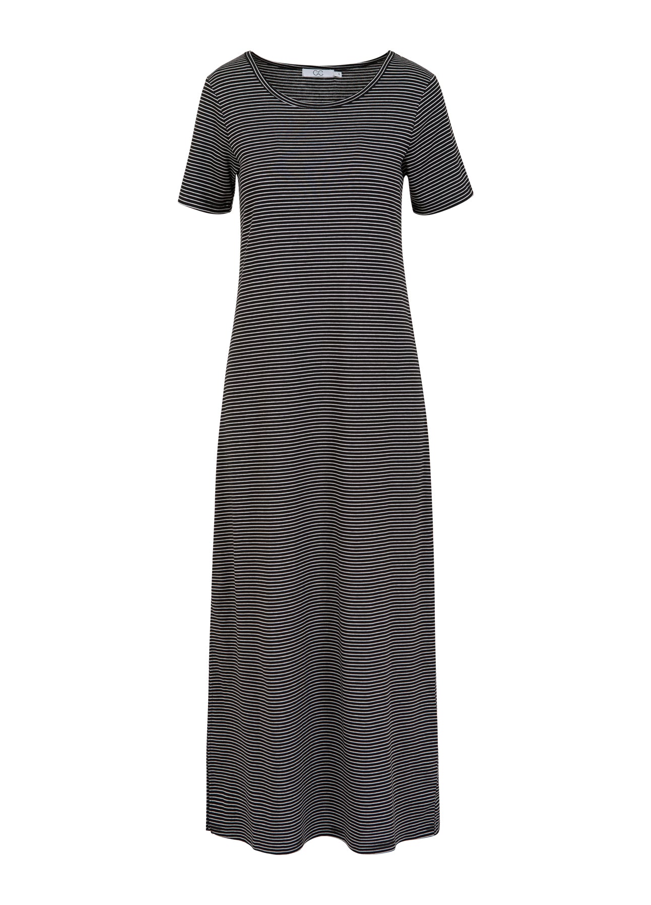 CC Heart CC HEART ELYSE LØS KJOLE Kjole Black/white stripe - 102