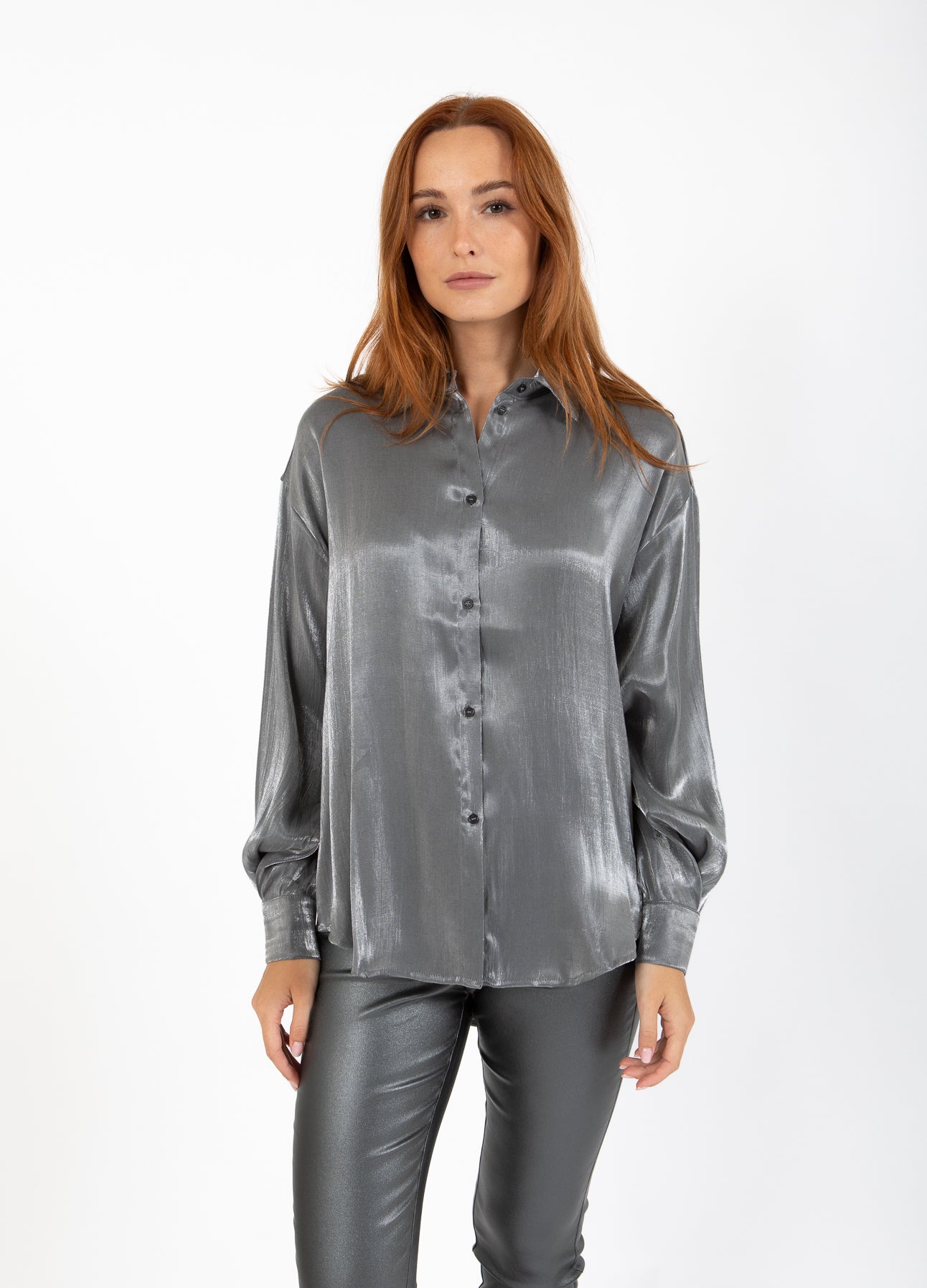 CC Heart CC HEART JOLIE METALIC SHIRT Shirt/Blouse Dark silver - 169