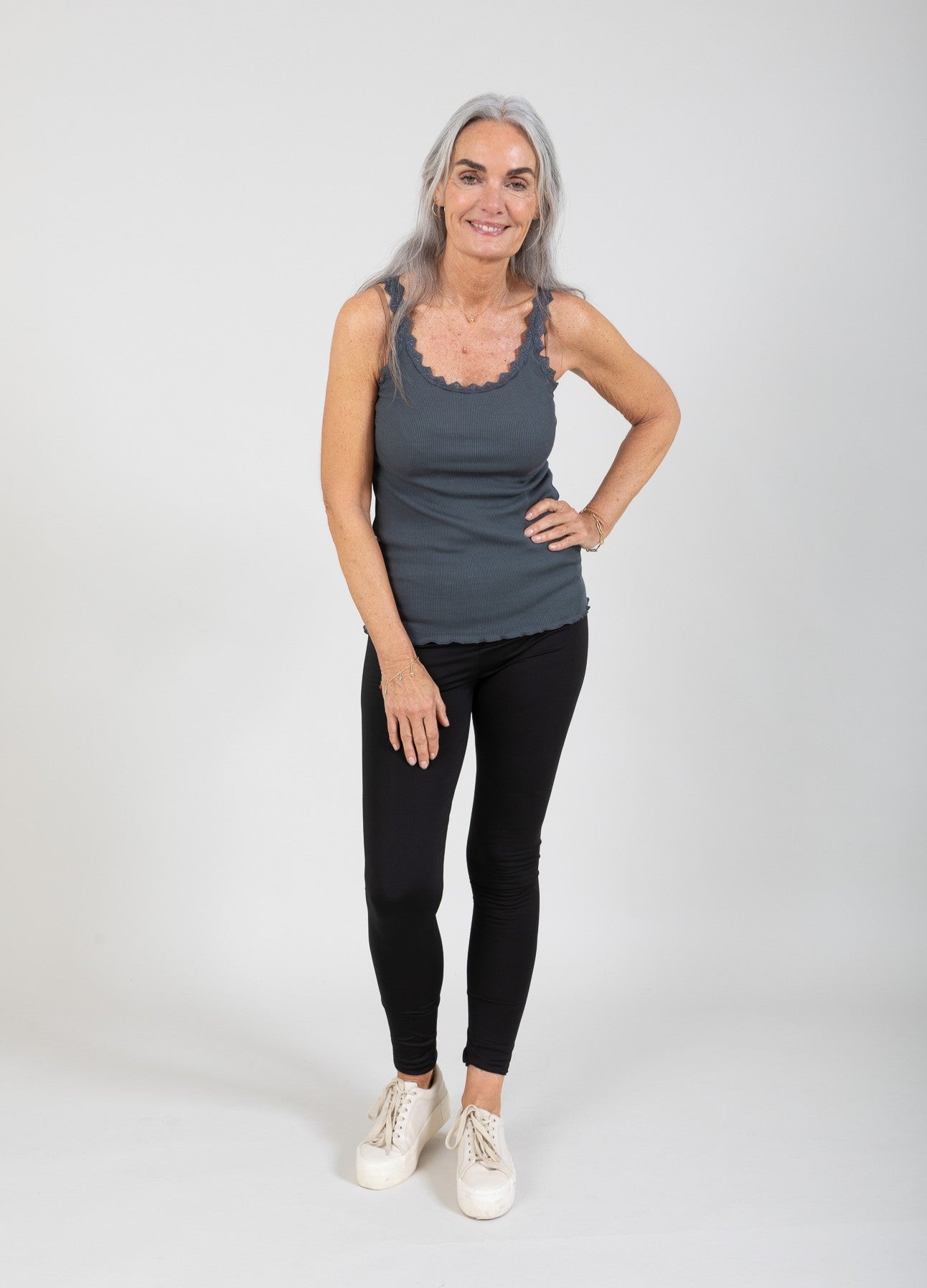 CC Heart CC HEART SILKE TOP MED BLONDE Top - Short sleeve Dark Stone Grey - 149