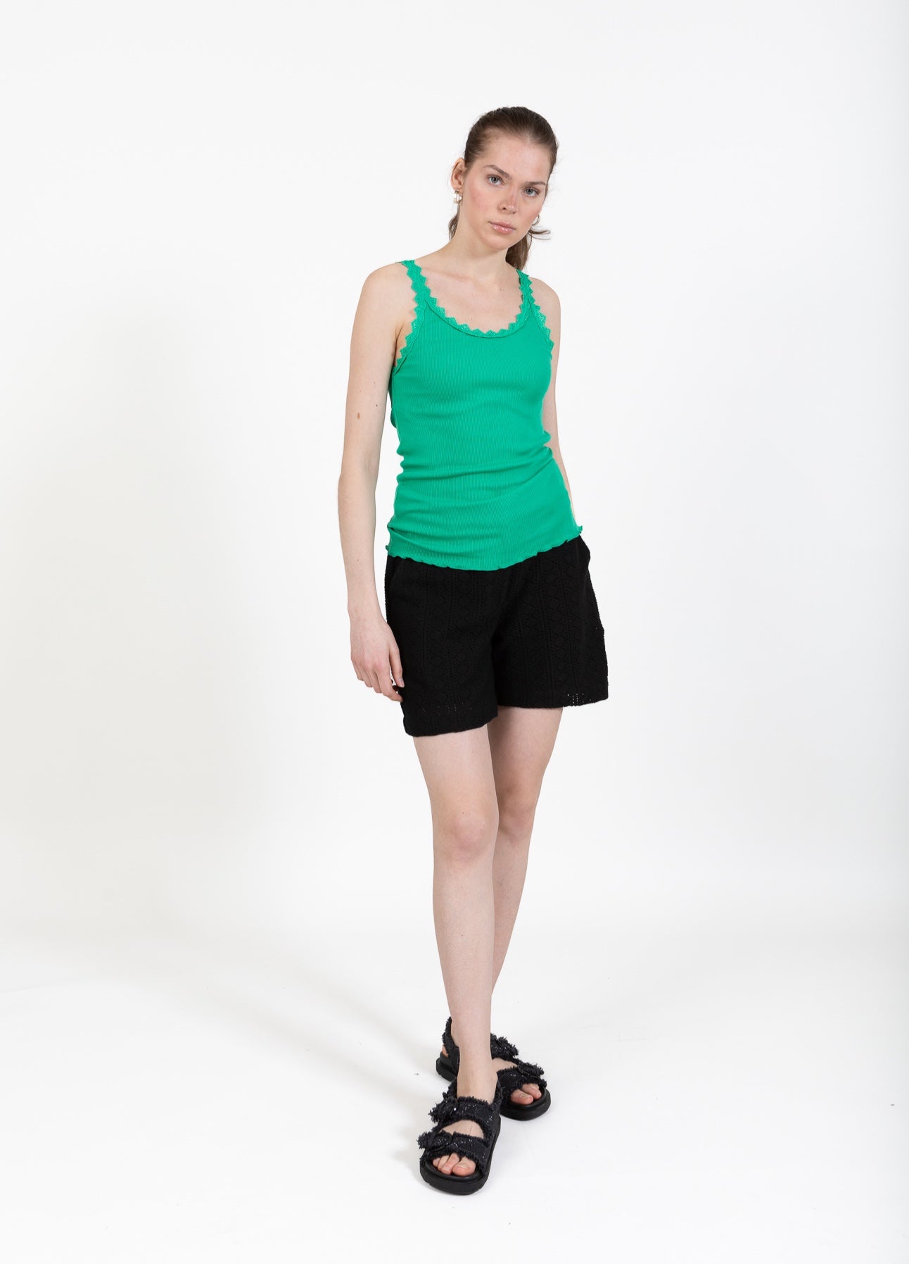 CC Heart CC HEART SILKE TOP MED BLONDE Top - Short sleeve Emerald green - 402