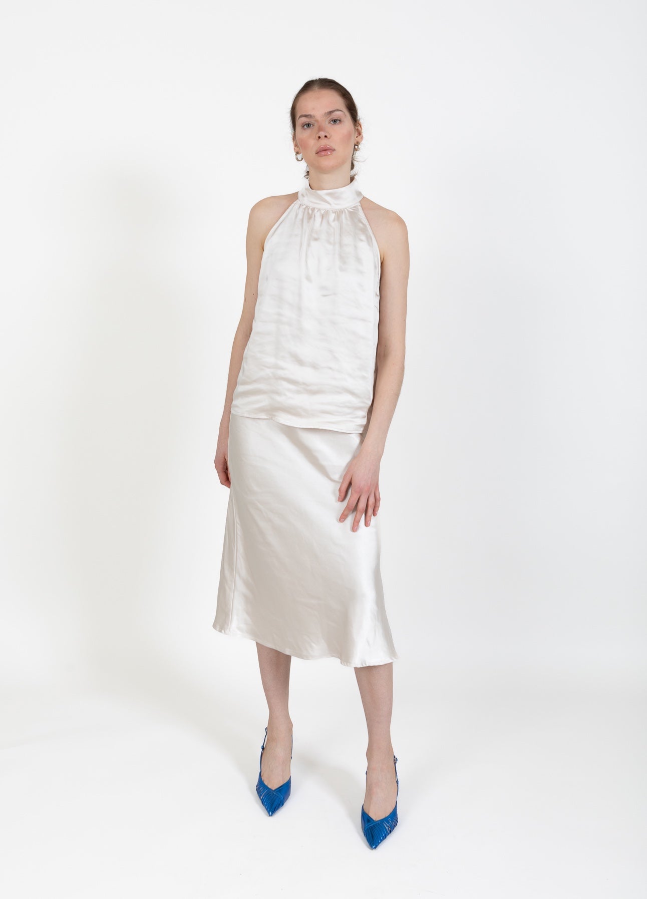 CC Heart CC HEART SKYLER SATIN NEDERDEL Skirt Off White - 202