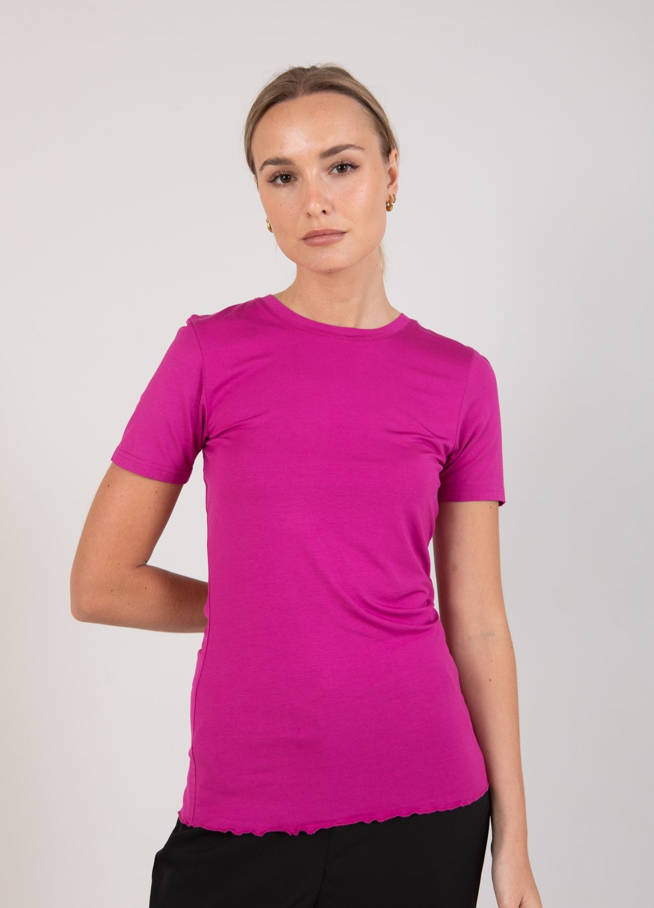 CC Heart CC HEART SOFIA KORTÆRMET BLUSE Shirt/Blouse Berry - 693