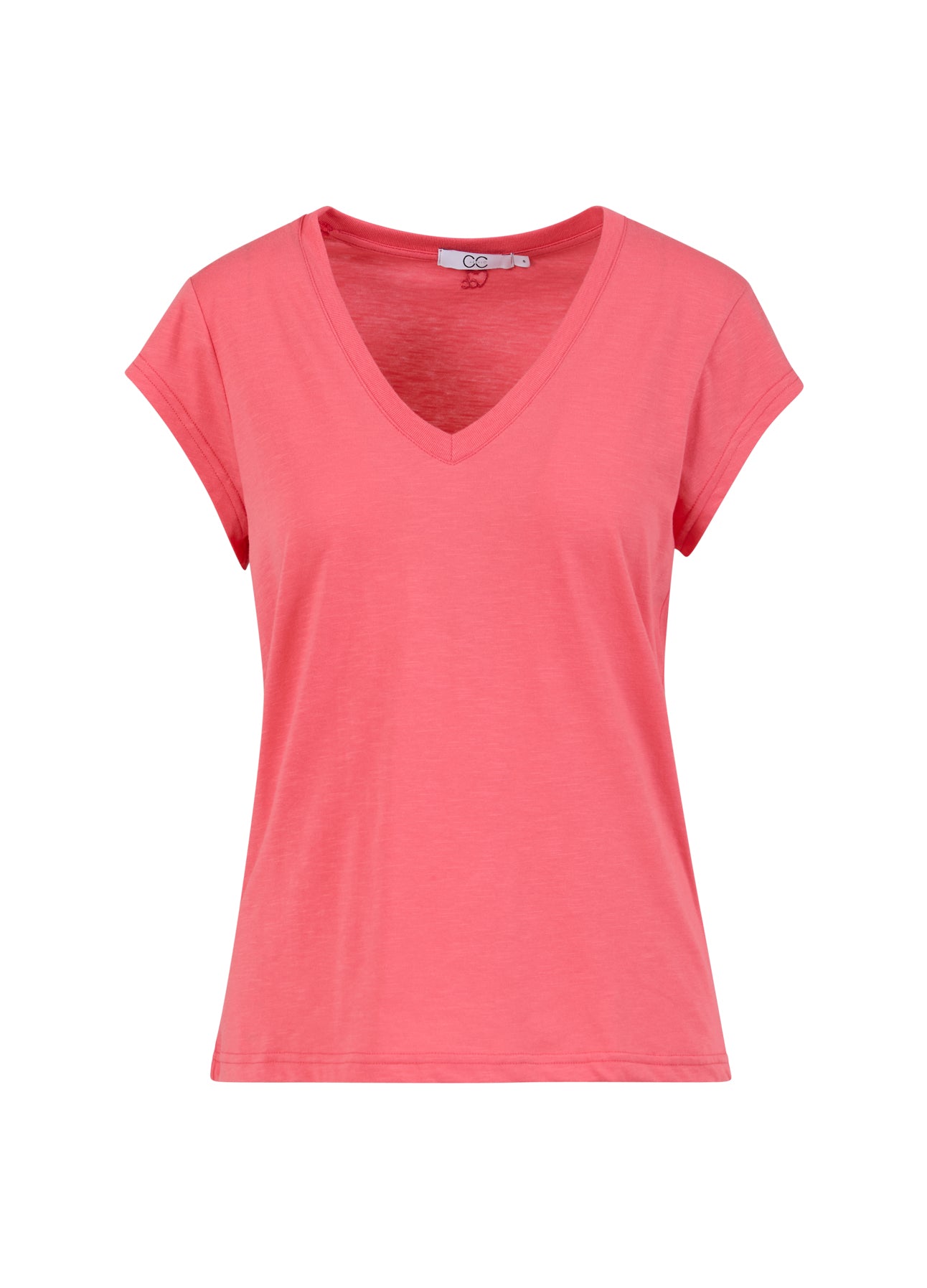 CC Heart CC HEART V-HALS T-SHIRT T-Shirt Light intense pink - 660