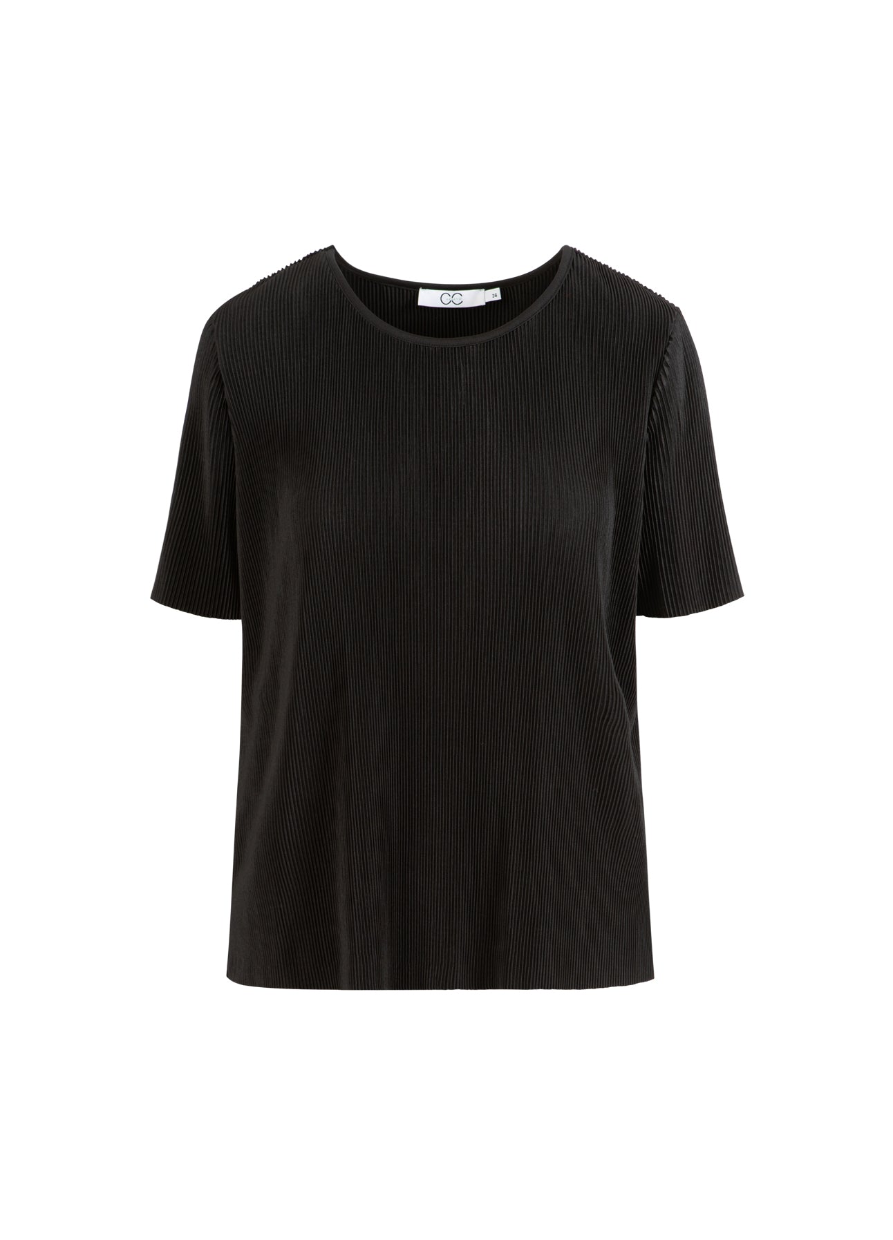 CC Heart CC HEART VIVIAN KORTÆRMET BLUSE Shirt/Blouse Black - 100