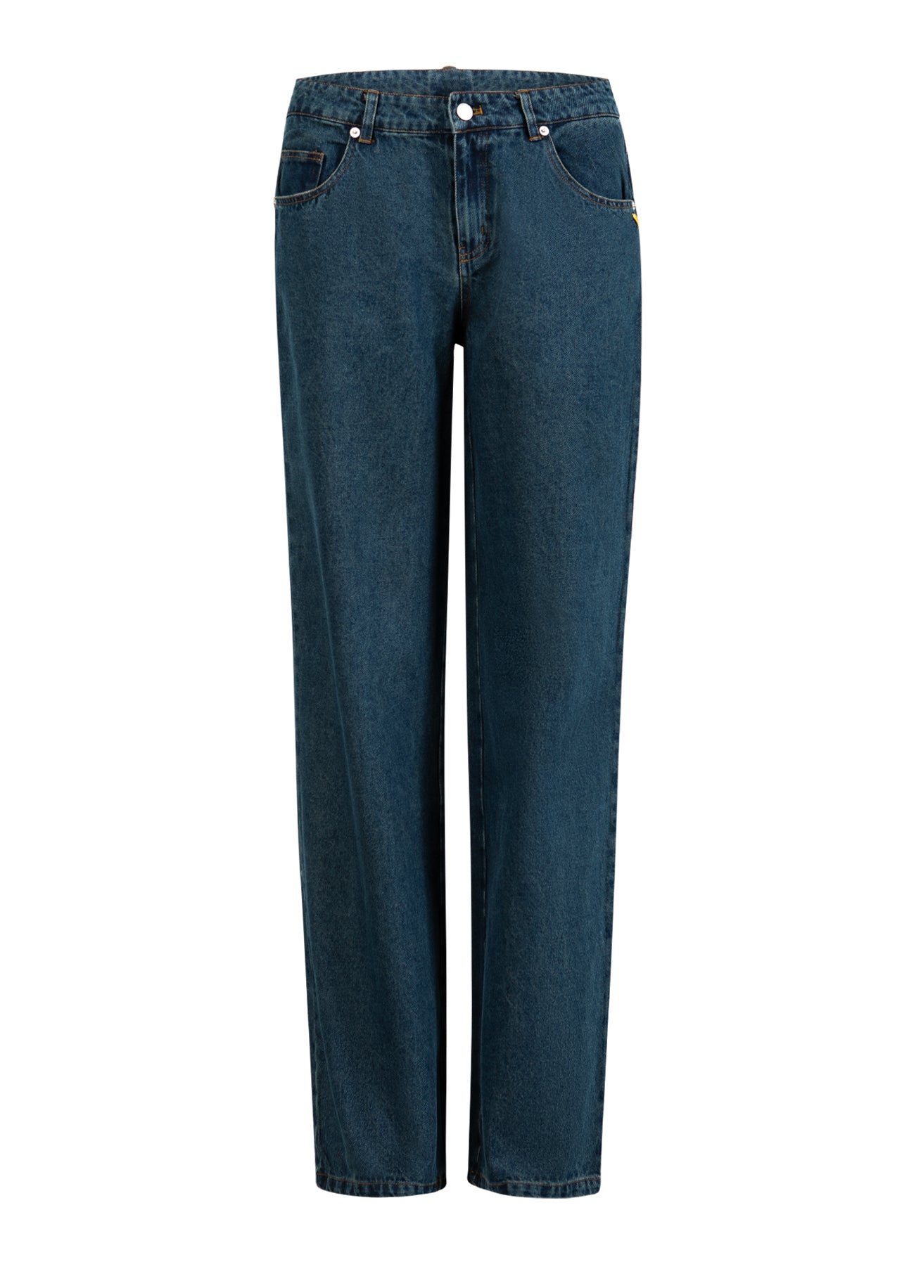 Coster Copenhagen DENIM BUKSER - PETRA PASFORM Pants Dark Blue Denim - 571