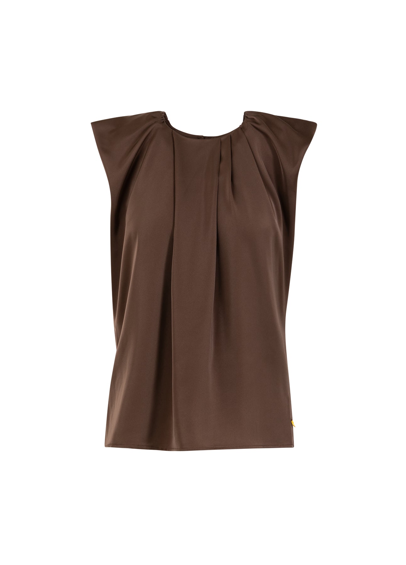 Coster Copenhagen Draperet top Shirt/Blouse Warm brown - 367