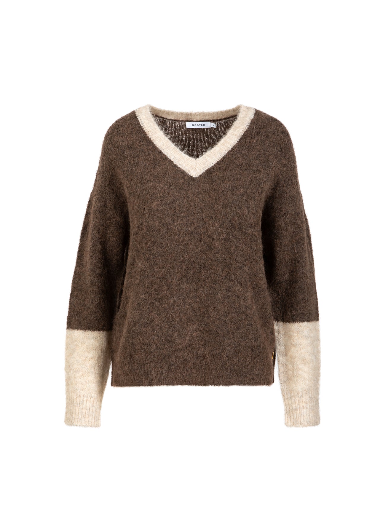 Coster Copenhagen FARVEBLOK STRIK Knitwear Hazel/sand - 334