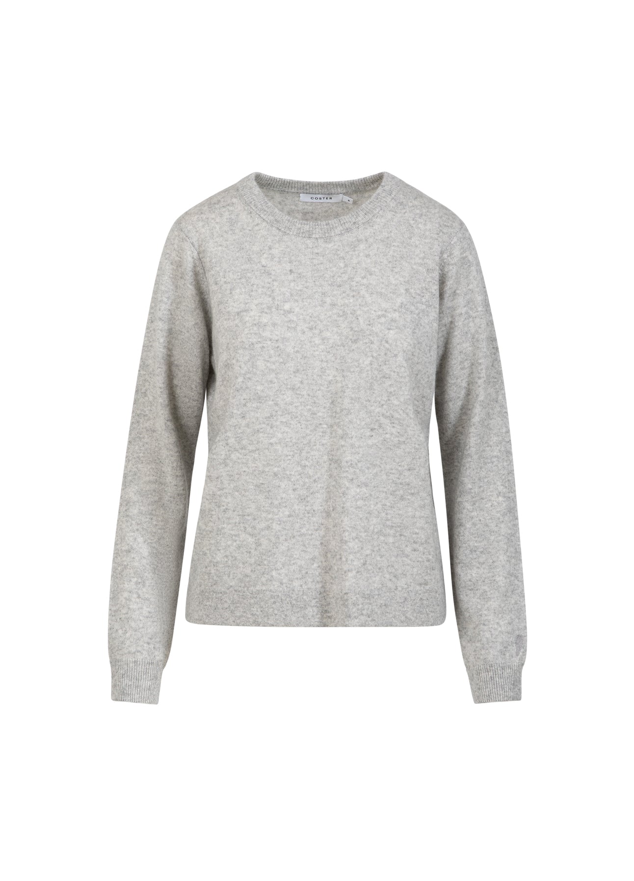 Coster Copenhagen KASHMIR SWEATER Knitwear Light grey melange - 129