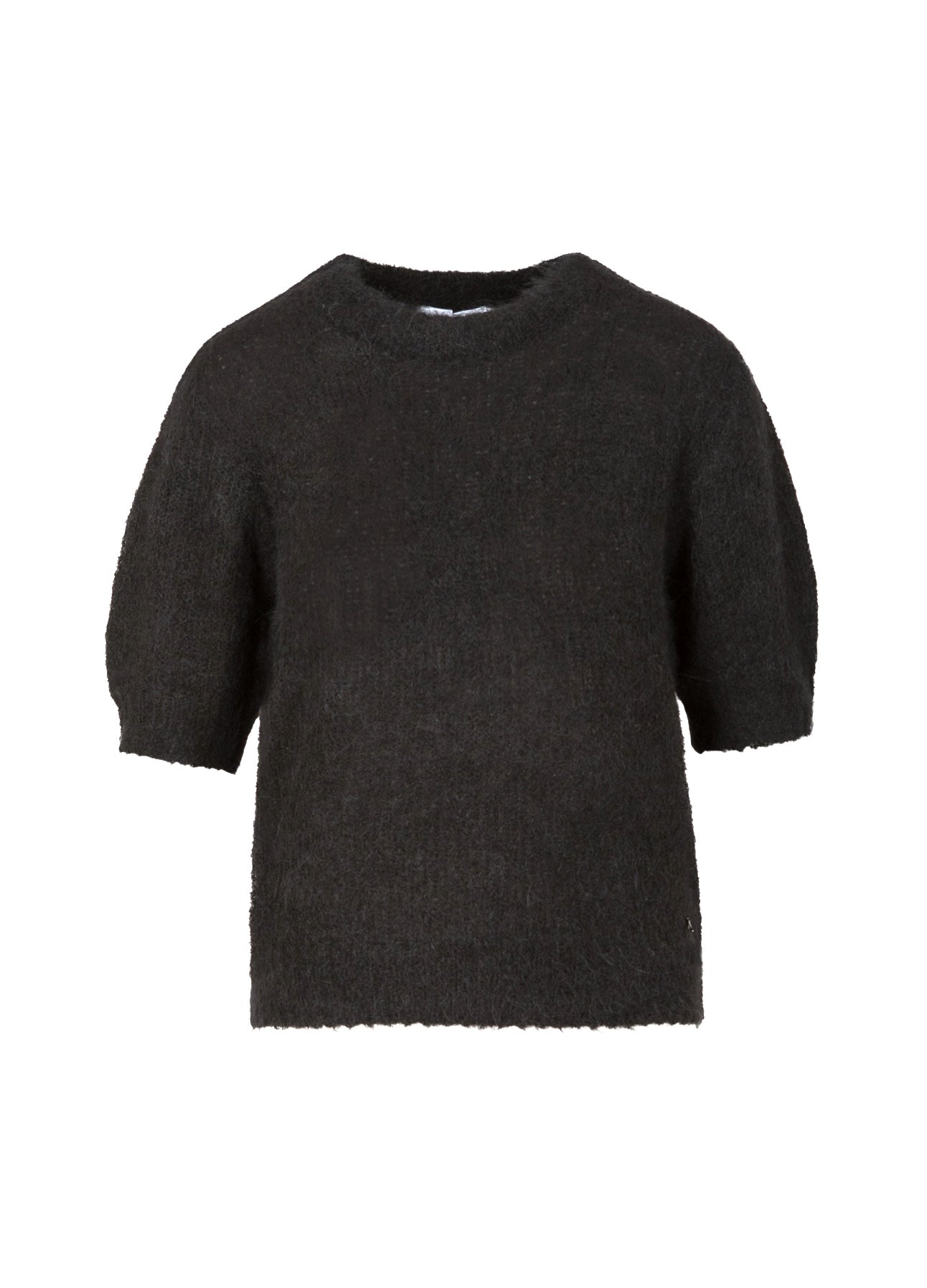Coster Copenhagen KORTÆRMET STRIK I ALPAKA Knitwear Black - 100