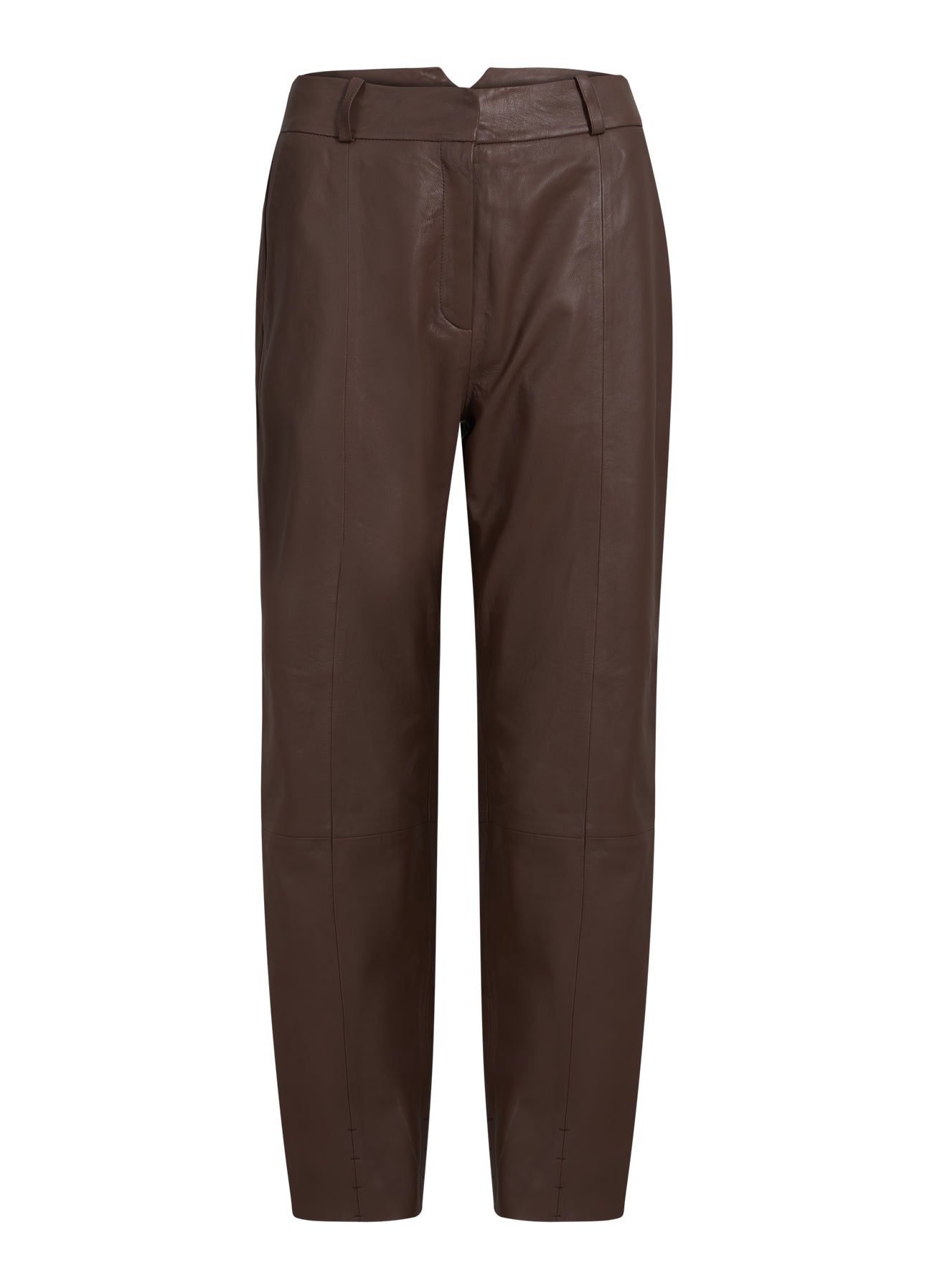 Coster Copenhagen LÆDERBUKSER - LUCIA FIT Pants Spring brown - 387