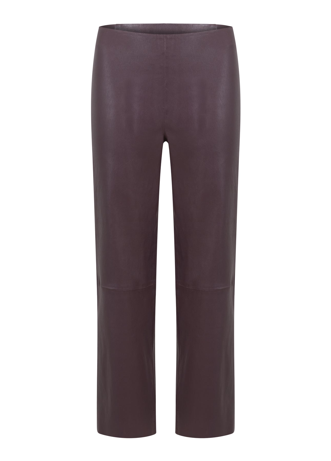 Coster Copenhagen LÆDER LEGGINS M. UDVIDET BEN - MYNTE PASFORM Pants Bordeaux - 653