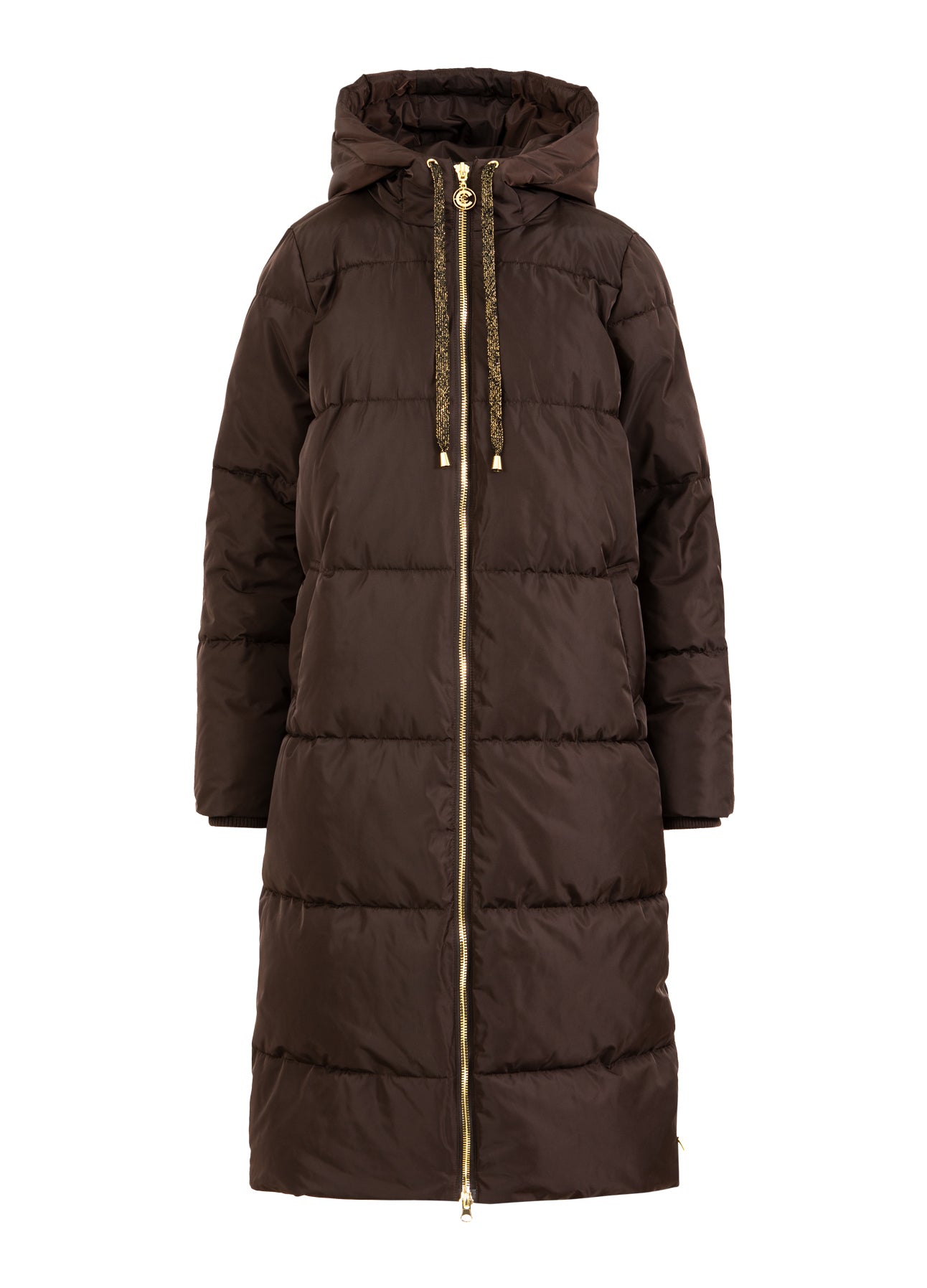 Coster Copenhagen LANG PUFFERJAKKE Outerwear Dark Brown - 335