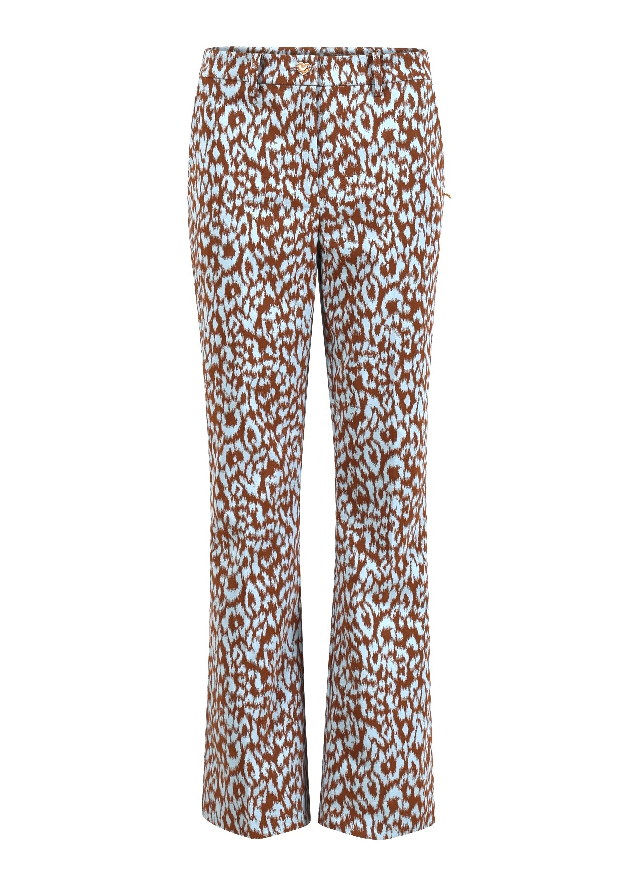 Coster Copenhagen LEO BUKSER - LUCIA FIT Pants Ice leo jaquard - 994