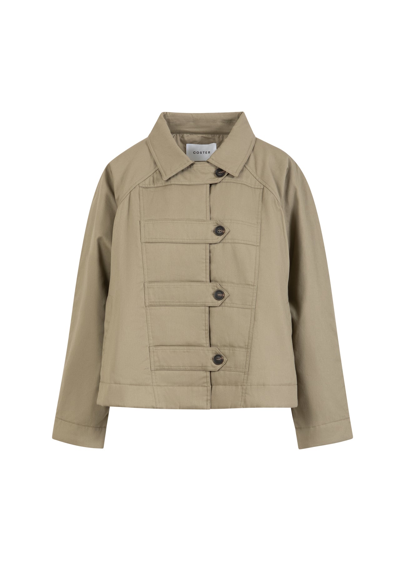 Coster Copenhagen POLSTRET MILITÆRJAKKE Outerwear Hunter Green - 486