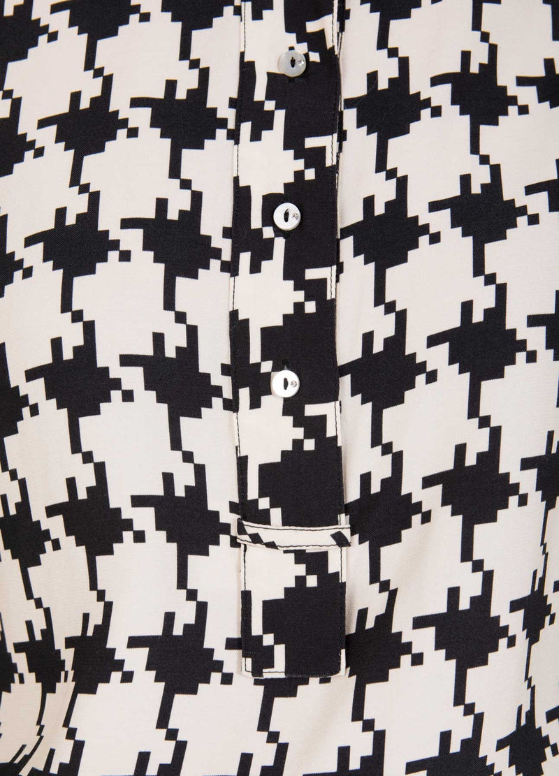 Coster Copenhagen SKJORTE I HOUNDSTOOTH MIX PRINT Shirt/Blouse Houndstooth mix print - 901