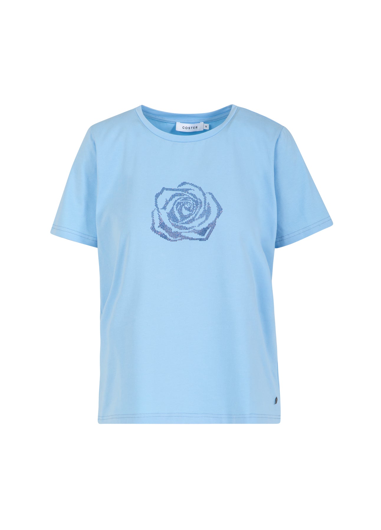 Coster Copenhagen T-SHIRT MED RHINSTEN Shirt/Blouse Pastel blue - 538