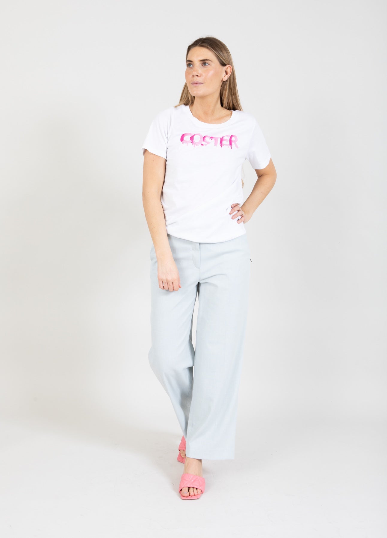 Coster Copenhagen T-SHIRT MED GRAFITTI LOGO T-Shirt White - 200