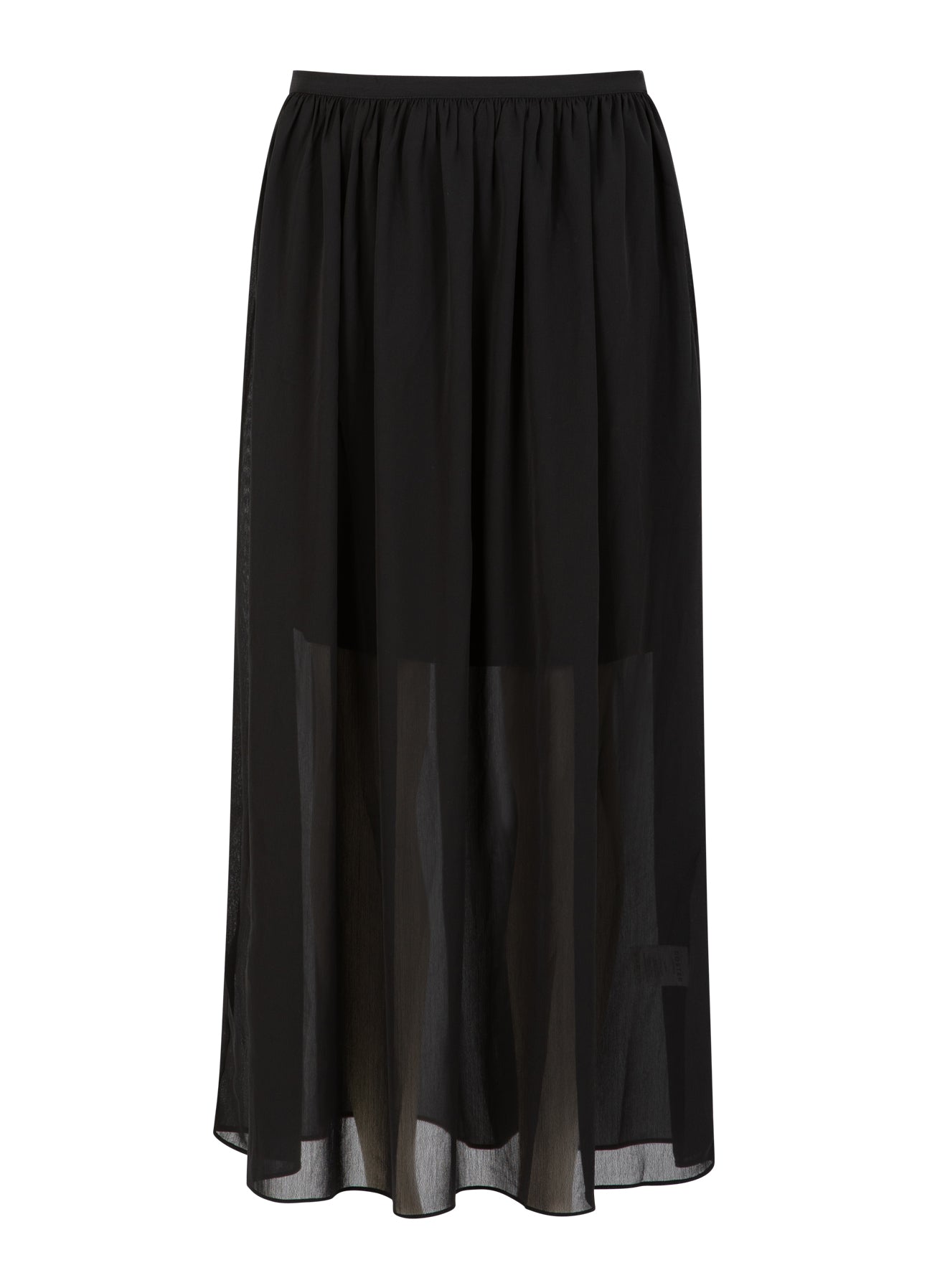 Coster Copenhagen Transparent midi skirt Skirt Black - 100