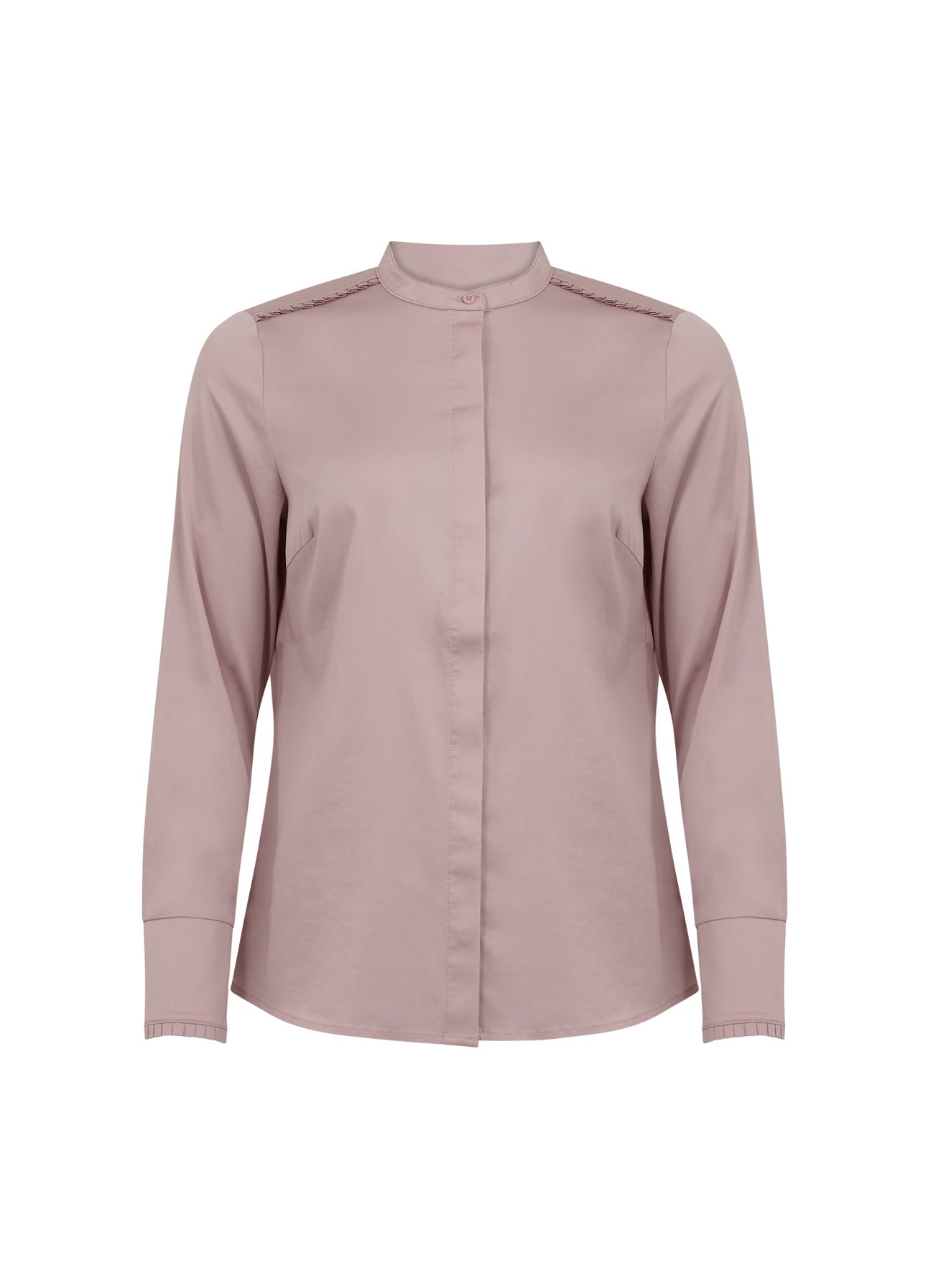 CC Heart CC HEART FEMININ SKJORTE MED KINAKRAVE Shirt/Blouse Soft Rose - 675