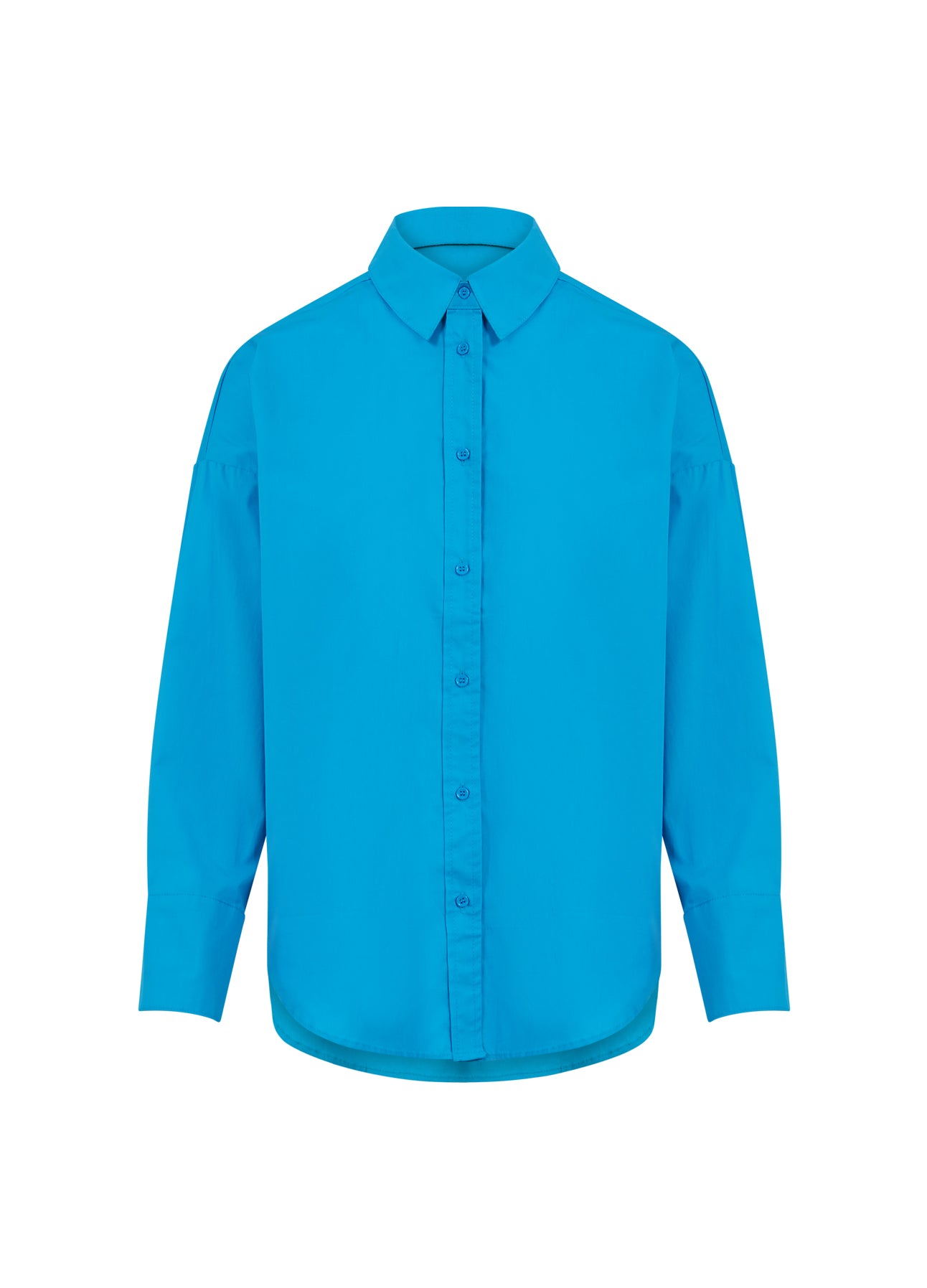 CC Heart CC HEART OVERSIZED BOMULDSSKJORTE Shirt/Blouse Ocean Blue - 513