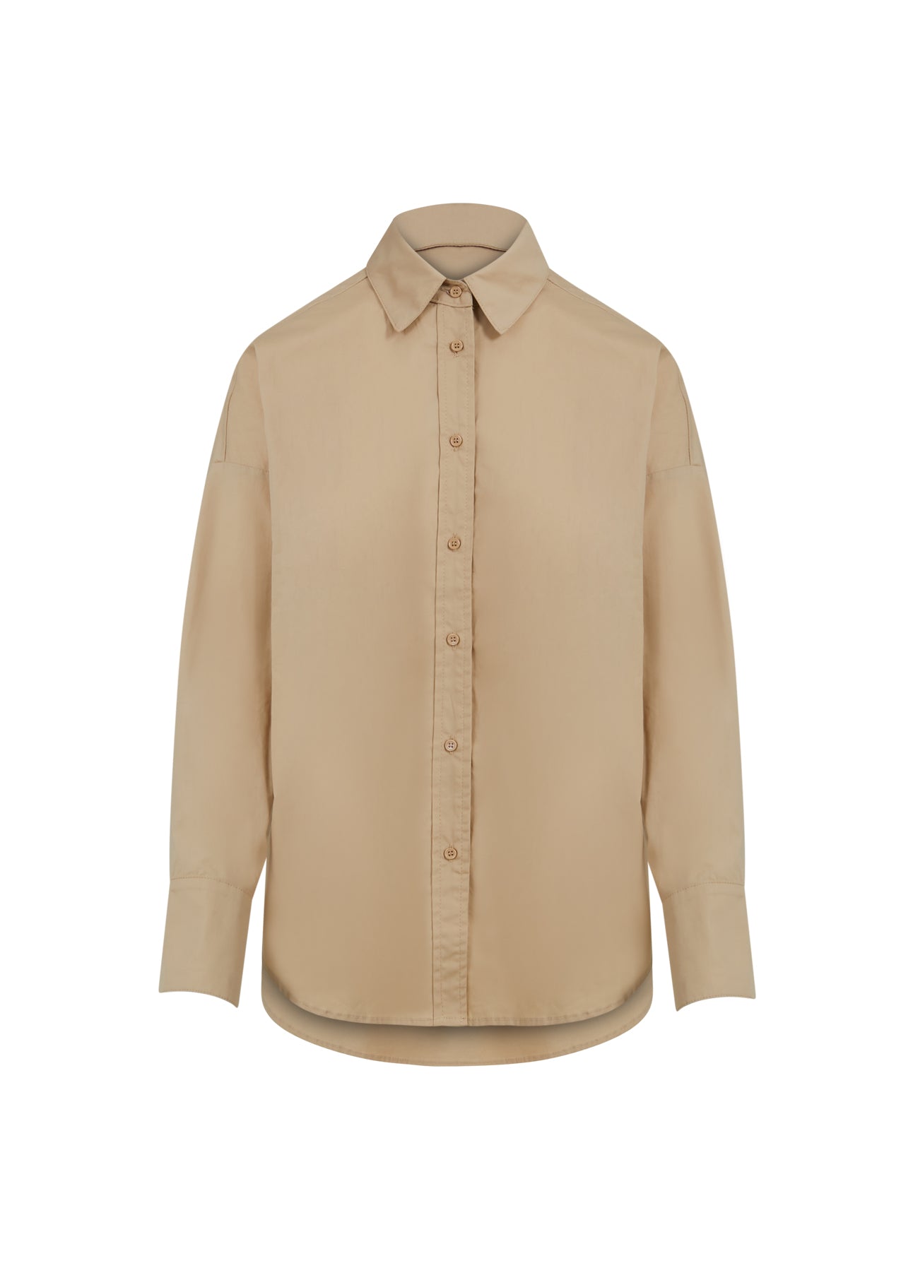 CC Heart CC HEART OVERSIZED BOMULDSSKJORTE Shirt/Blouse Sand - 363