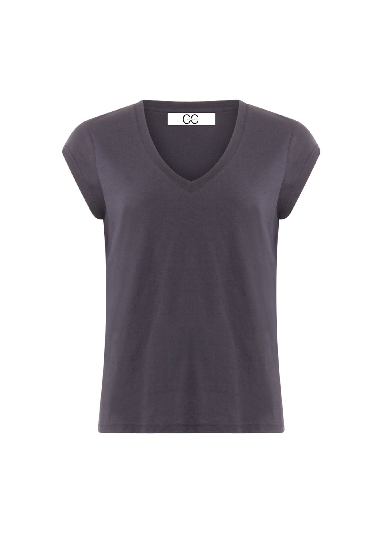 CC Heart CC HEART V-HALS T-SHIRT T-Shirt Night Sky Blue - 502
