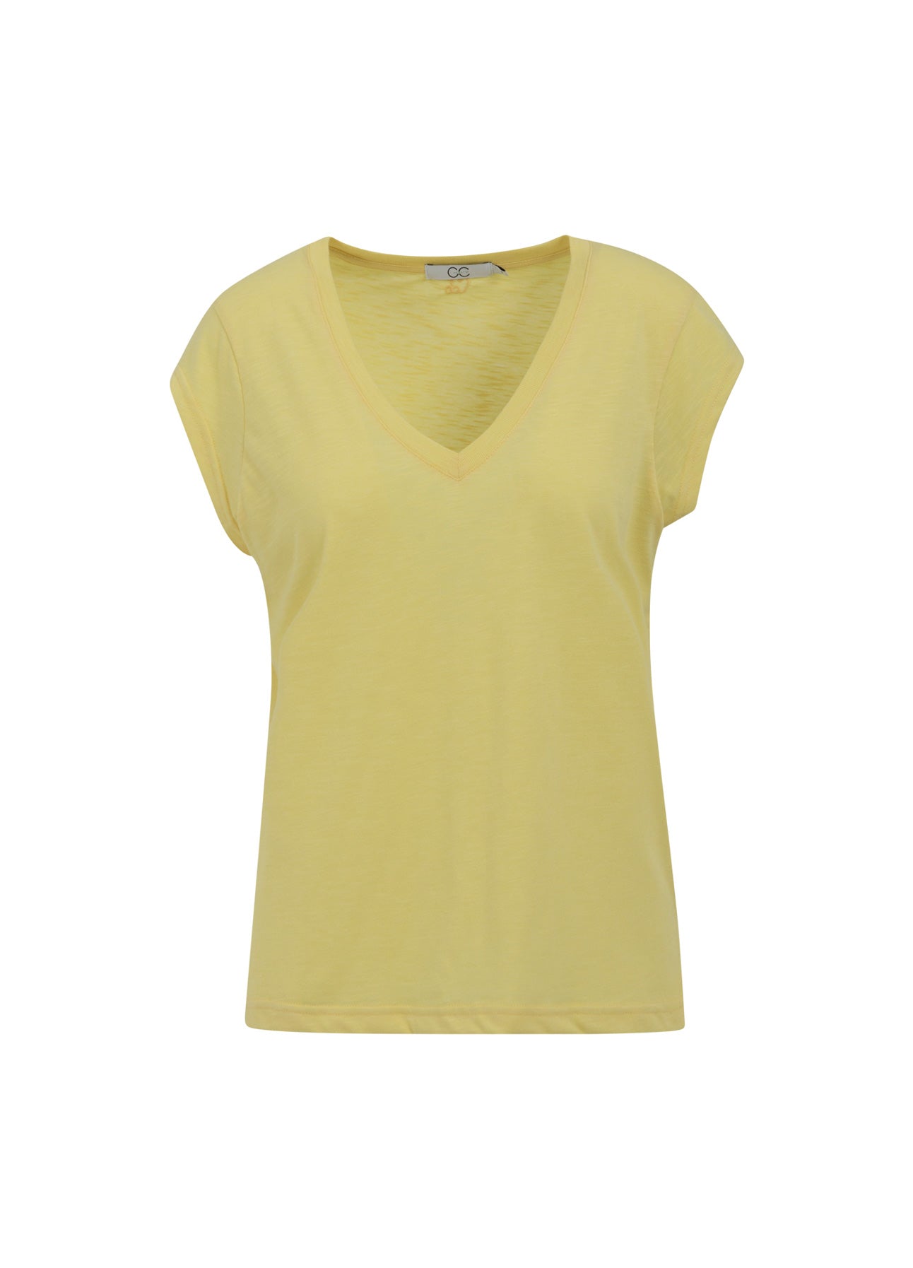 CC Heart CC HEART V-HALS T-SHIRT T-Shirt Sunny Yellow - 700