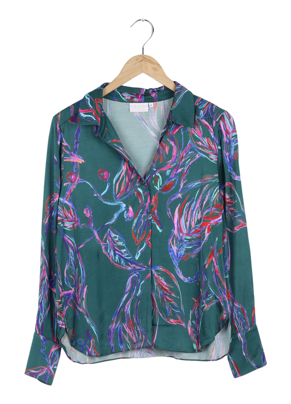 PRE-LOVED BLUSE I MULTI LEAVES PRINT - Multi leaves print