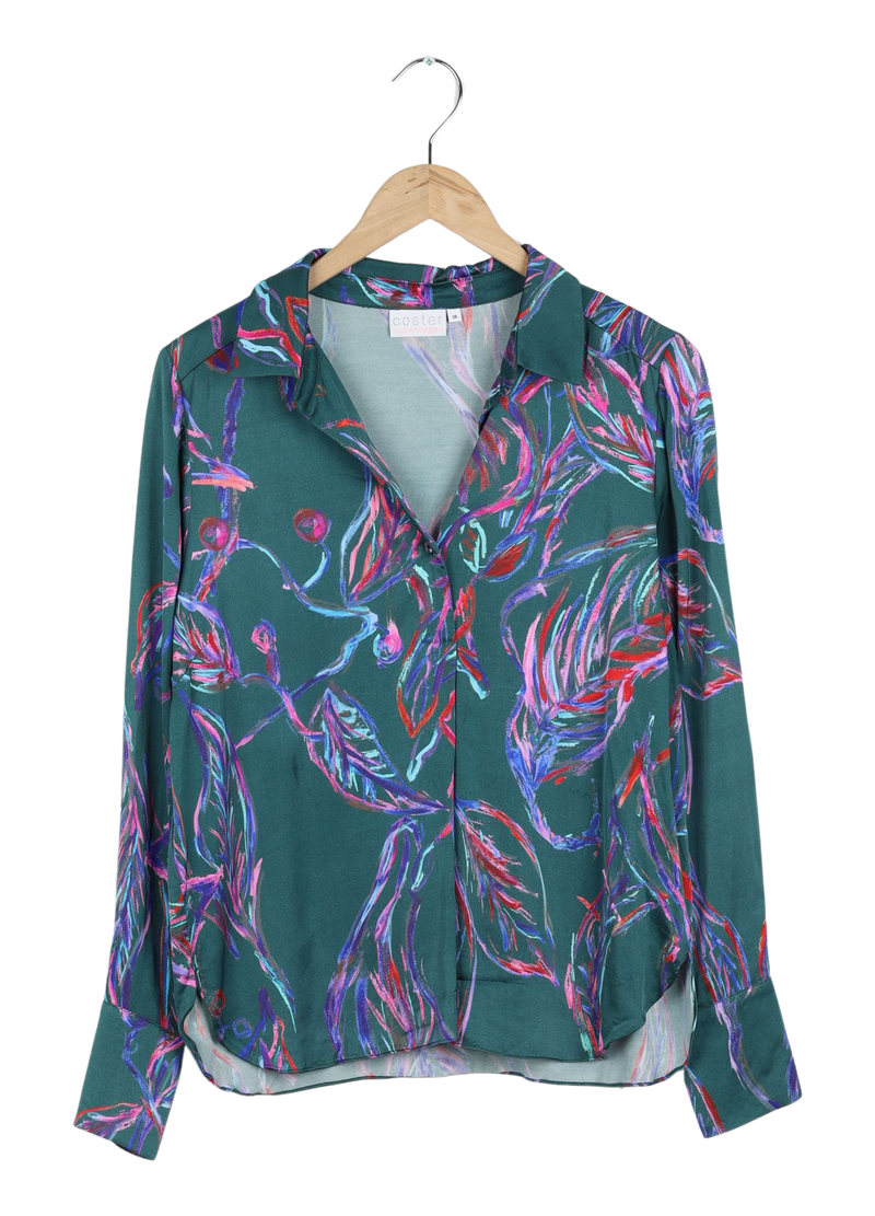 PRE-LOVED BLUSE I MULTI LEAVES PRINT - Multi leaves print