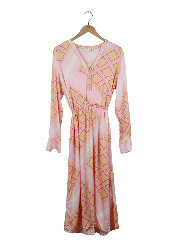 PRE-LOVED KJOLE M. IKAT SQUARE PRINT - Ikat square print