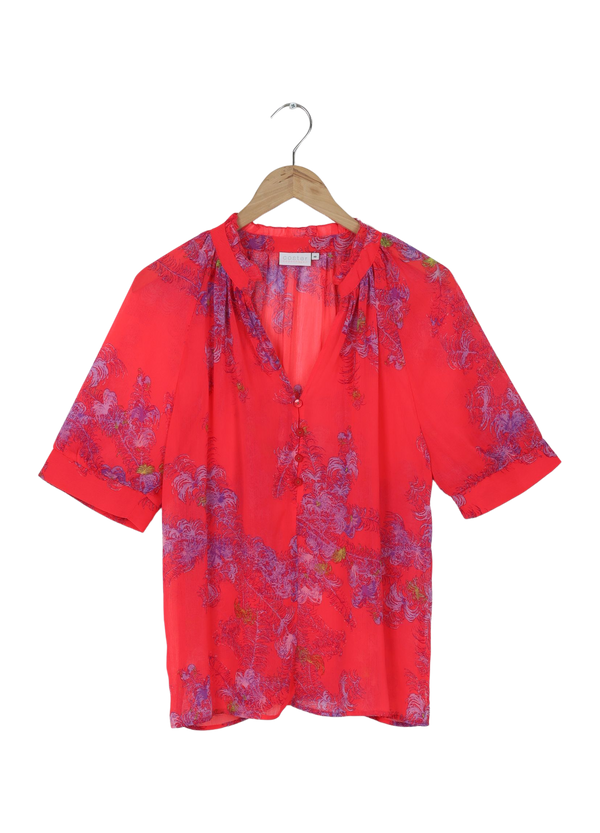 PRE-LOVED TOP M. FEATHER BLOOM PRINT - Feather bloom print