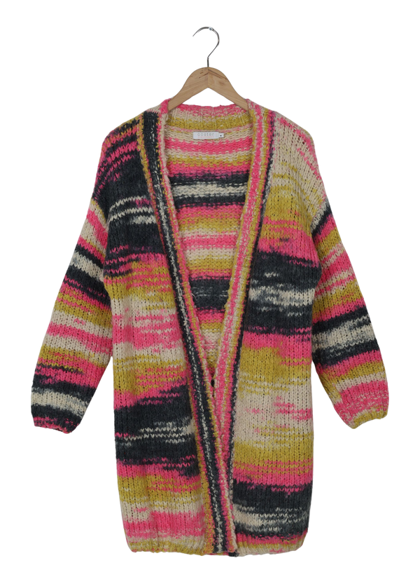PRE-LOVED Volume cardigan in multi color  - Multi