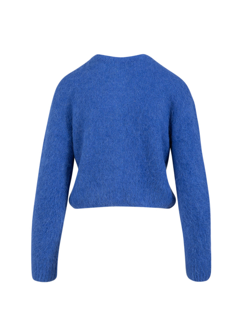 Coster Copenhagen AFKORTET STRIKKET CARDIGAN Knitwear Rich blue - 583