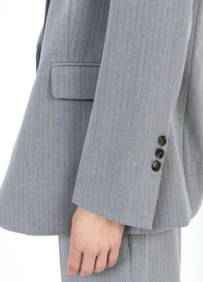 Coster Copenhagen AFSLAPPET BLAZER Blazer Mist grey pin stripe - 175
