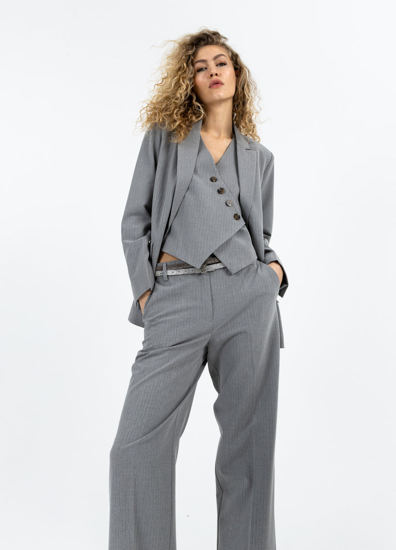 Coster Copenhagen AFSLAPPET BLAZER Blazer Mist grey pin stripe - 175