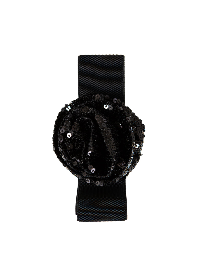 Coster Copenhagen BÆLTE MED PALIETBLOMST Accessories Black - 100