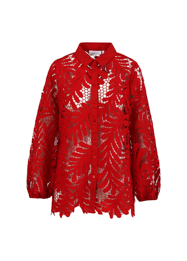 Coster Copenhagen BLONDEBLUSE Shirt/Blouse Scarlet red - 618