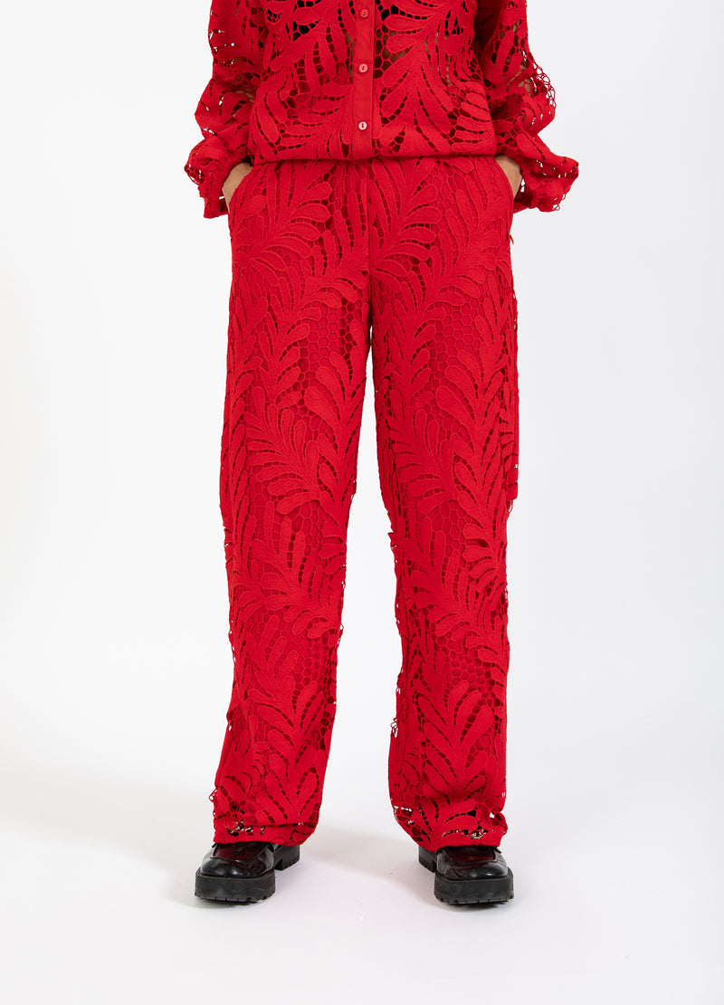 Coster Copenhagen BLONDEBUKSER Pants Scarlet red - 618