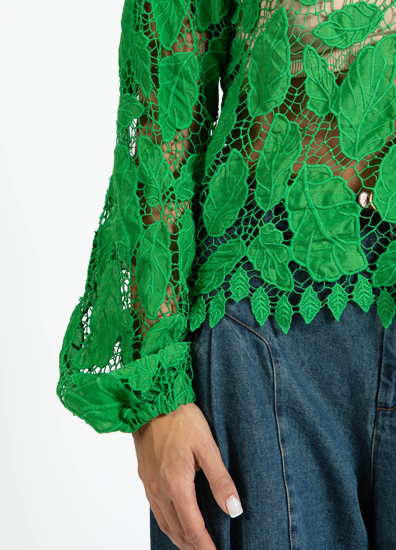 Coster Copenhagen BLONDESKJORTE Shirt/Blouse Lush green - 444