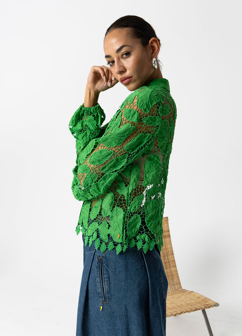 Coster Copenhagen BLONDESKJORTE Shirt/Blouse Lush green - 444