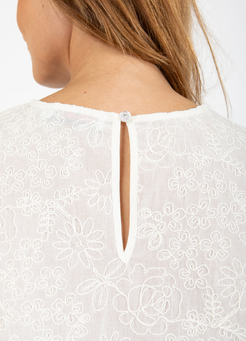 Coster Copenhagen BLOUSE MED BALLONÆRMER Shirt/Blouse White - 200