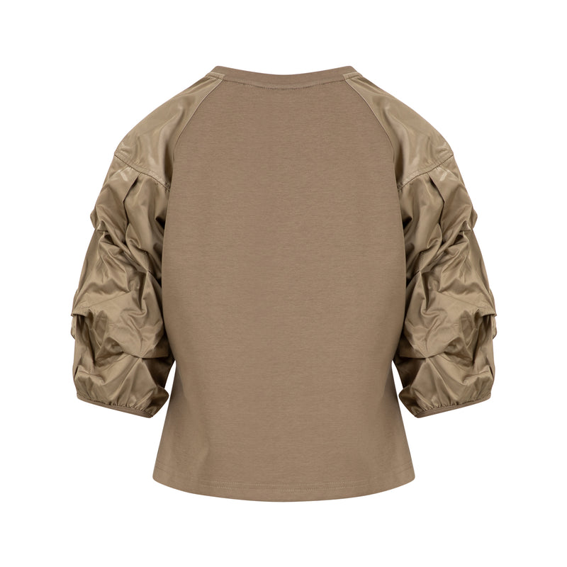 Coster Copenhagen BLUSE I MIX MED PUFÆRMER Shirt/Blouse