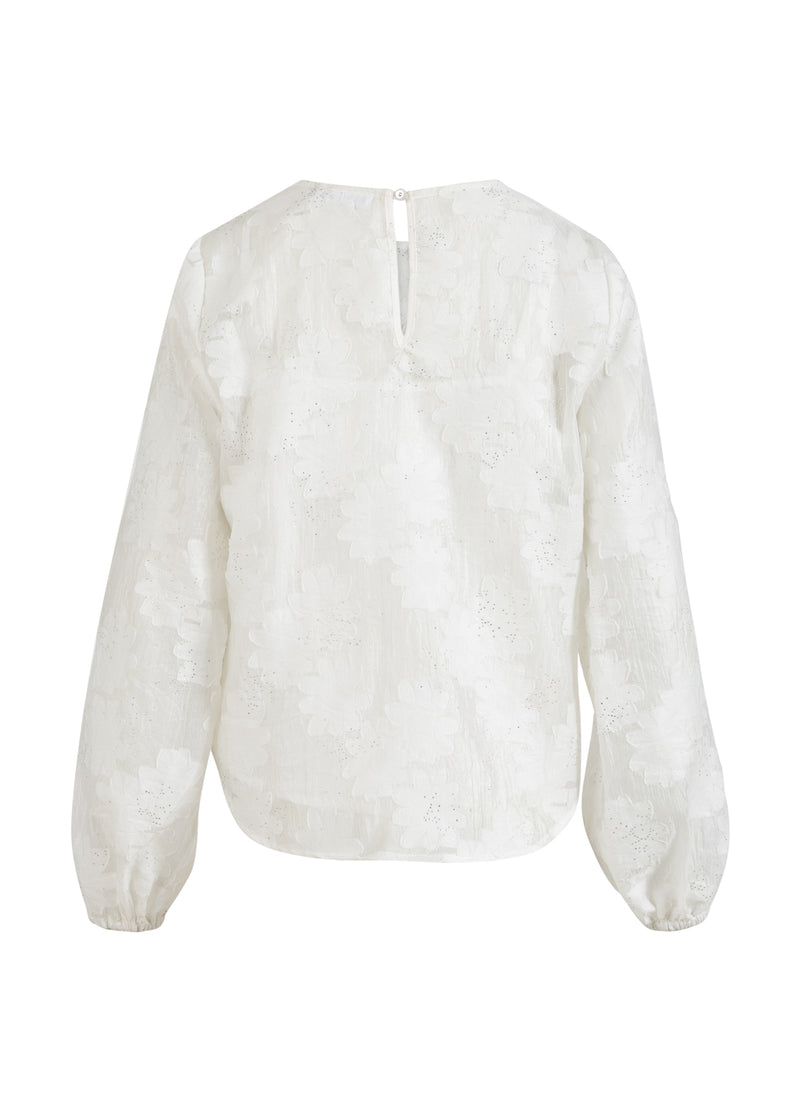 Coster Copenhagen BLUSE MED BALLONÆRMER Shirt/Blouse White - 200