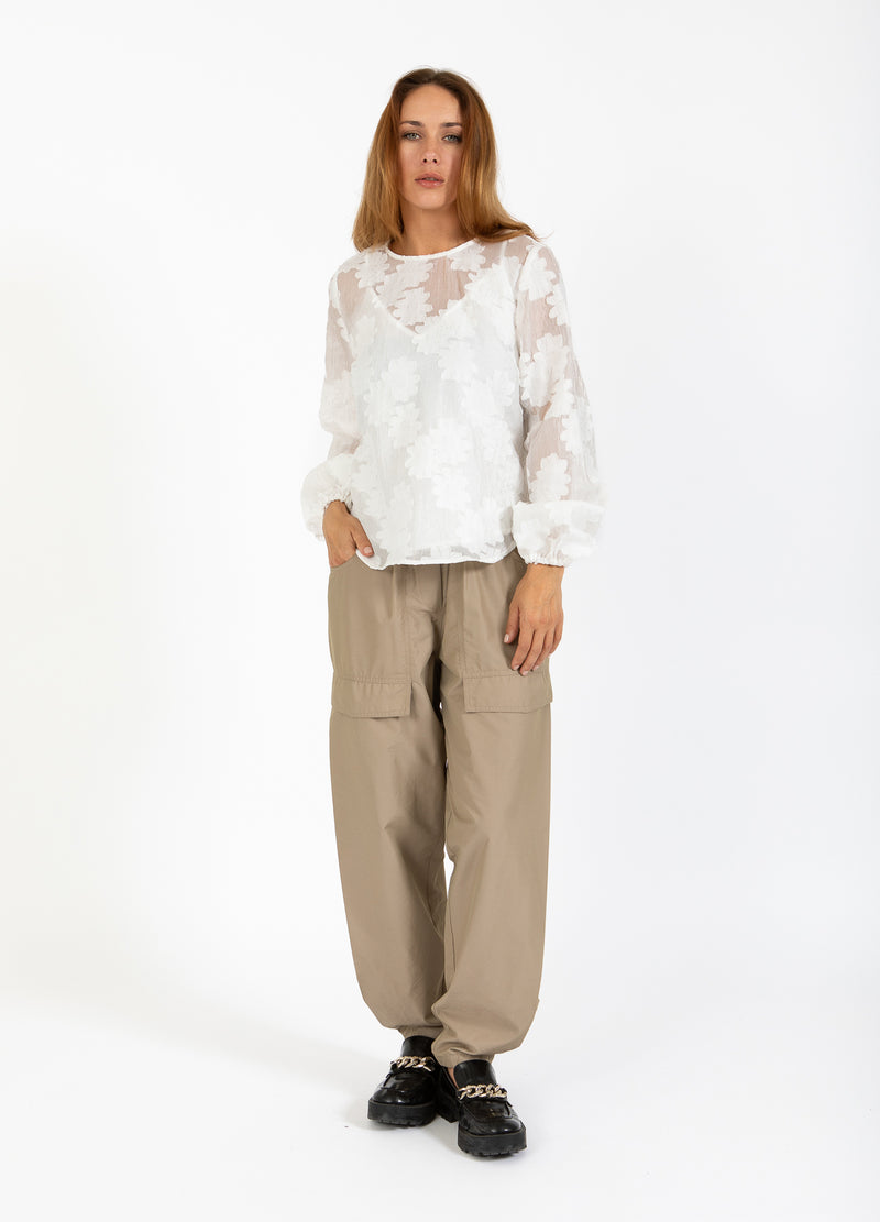 Coster Copenhagen BLUSE MED BALLONÆRMER Shirt/Blouse White - 200