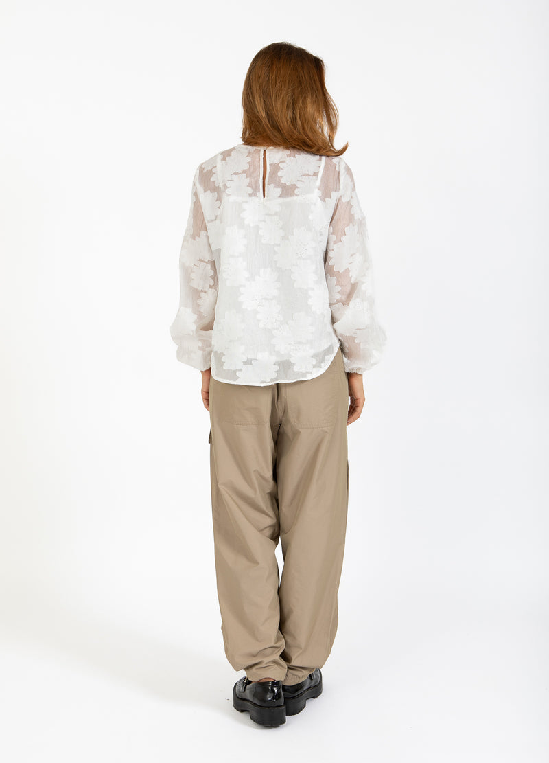 Coster Copenhagen BLUSE MED BALLONÆRMER Shirt/Blouse White - 200