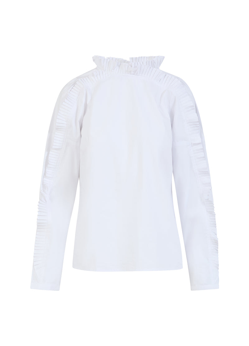 Coster Copenhagen  BLUSE MED FLÆSER Shirt/Blouse White - 200