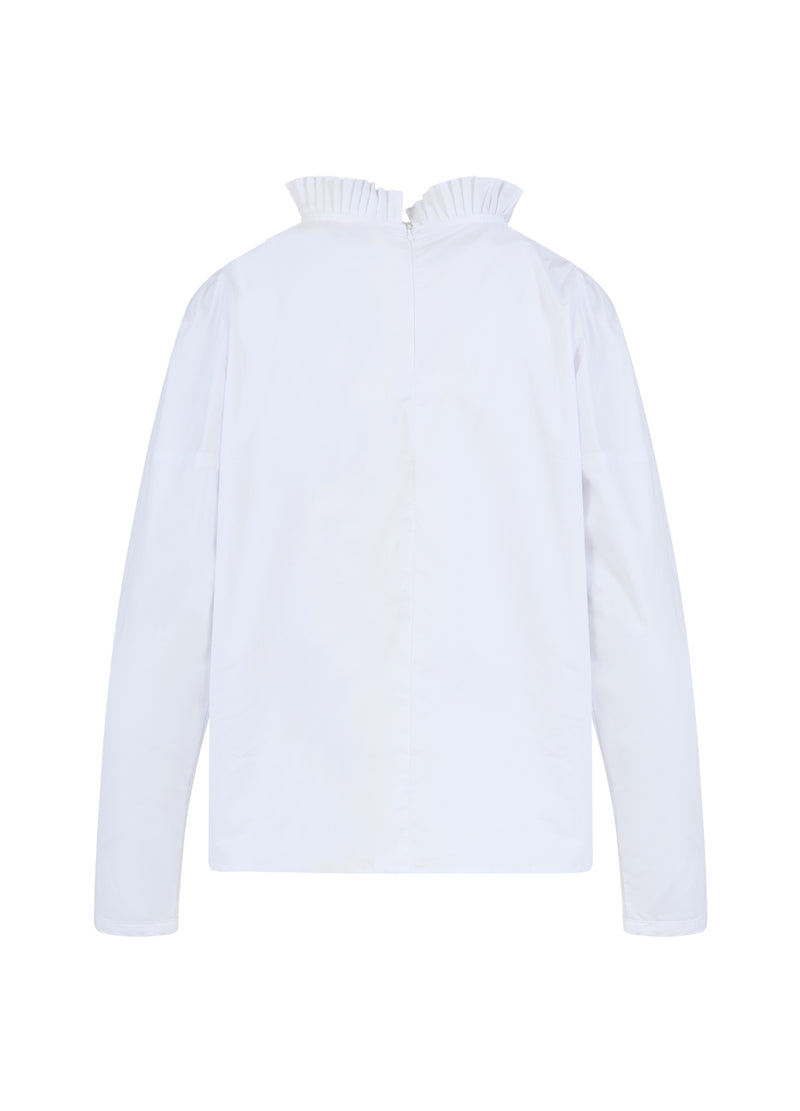 Coster Copenhagen  BLUSE MED FLÆSER Shirt/Blouse White - 200